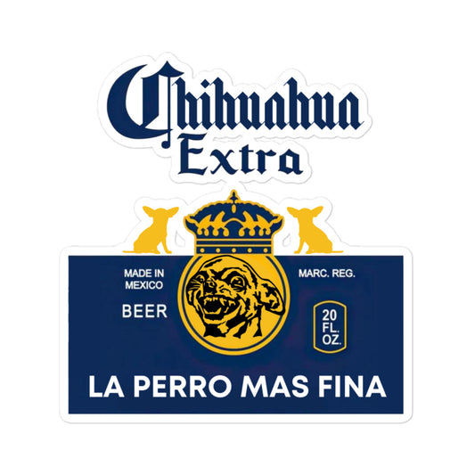 Chihuahua beer stickers