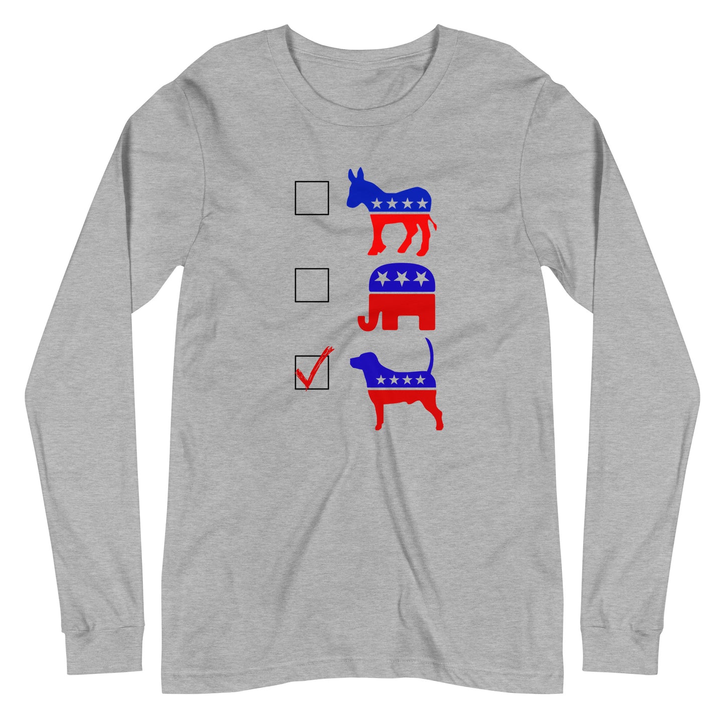 Vote Dogs Unisex Long Sleeve Tee