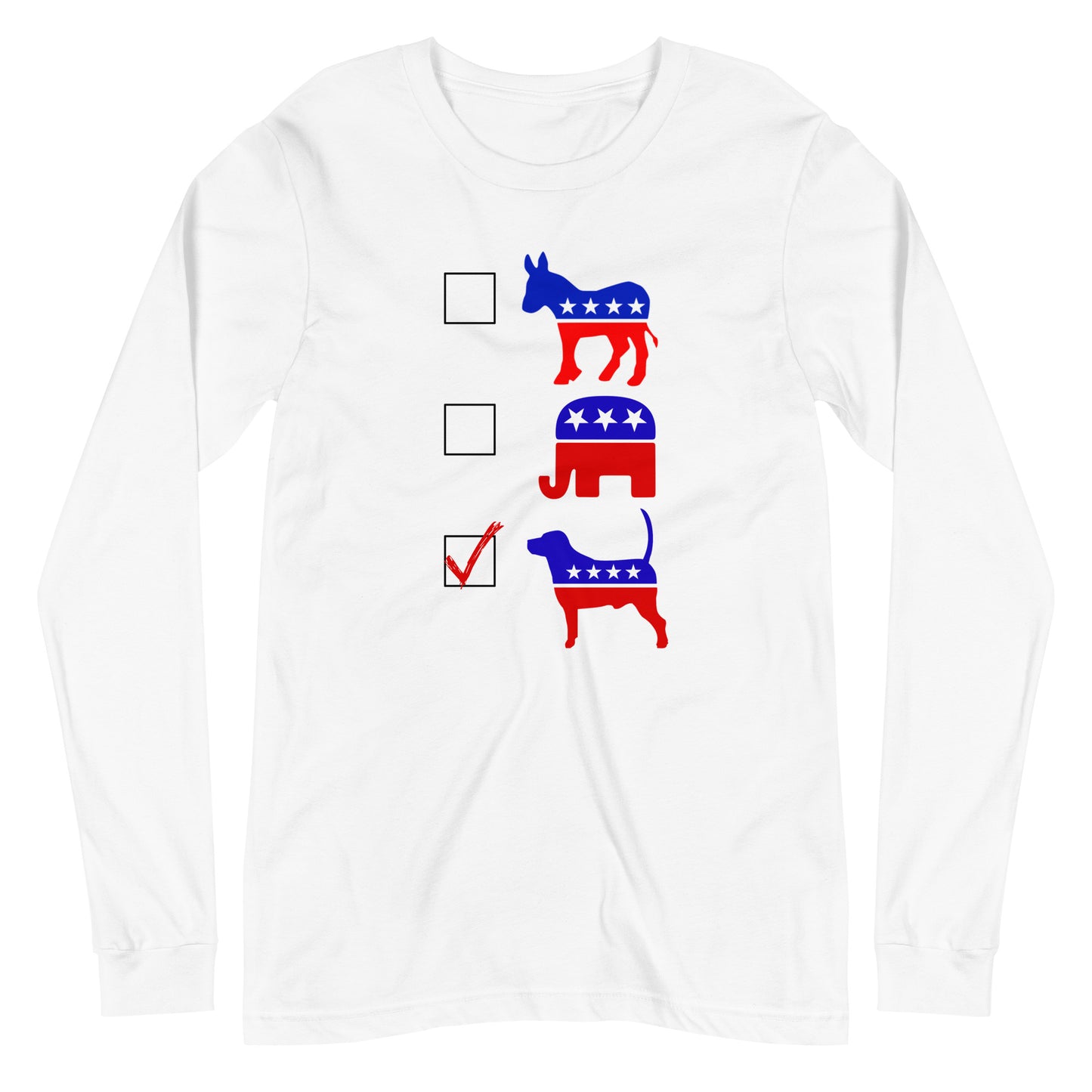 Vote Dogs Unisex Long Sleeve Tee