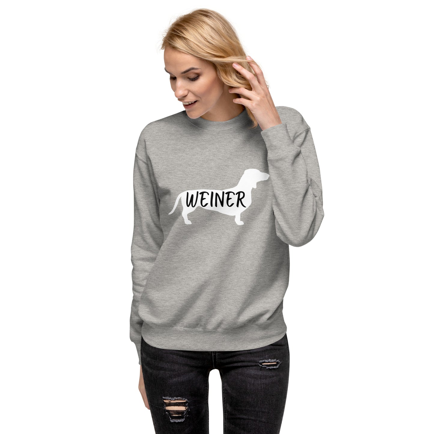 Weiner Dog Womens Sweatshirt