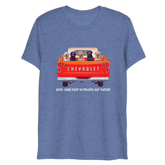 Real Dogs Ride in Trucks Short sleeve t-shirt