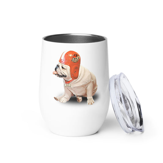 GA Bulldogs Wine tumbler