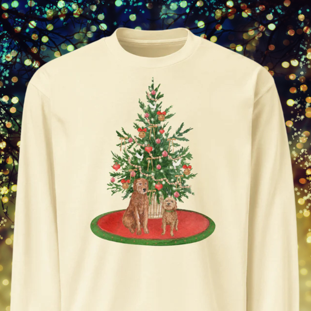 Dogs Under The Tree Premium heavyweight long sleeve shirt