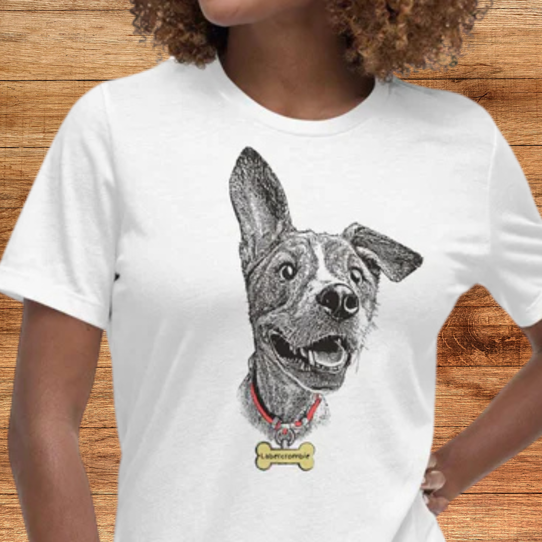 Floppy Eared Dog Women's Relaxed T-Shirt