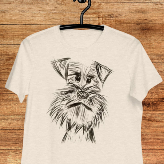 Charcoal Dog Women's Relaxed T-Shirt