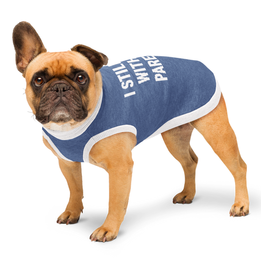 I Still Live With My Parents Knitted pet sweater