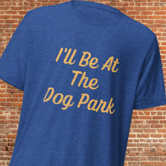 At the dog park Short sleeve t-shirt