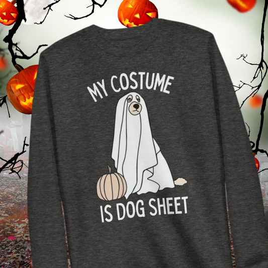 Dog Sheet Costume Unisex Long Sleeve Tee