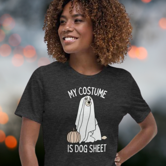 Dog Sheet Costume Women's Relaxed T-Shirt