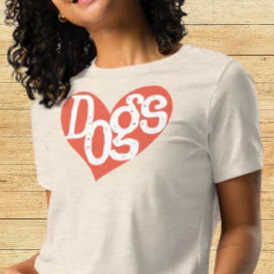 Orange Dog Heart Women's Relaxed T-Shirt