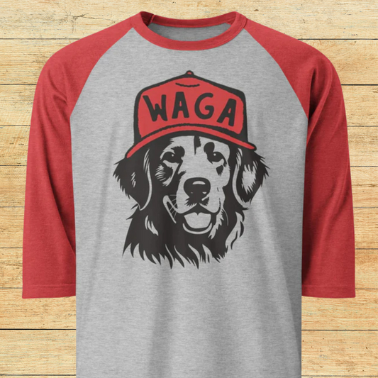 WAGA MAGA 3/4 sleeve raglan shirt