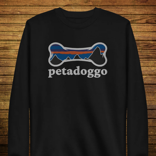 Embroidered Petadoggo Unisex Premium Sweatshirt