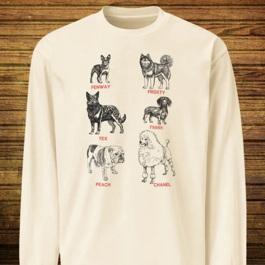 American Dogs Premium heavyweight long sleeve shirt