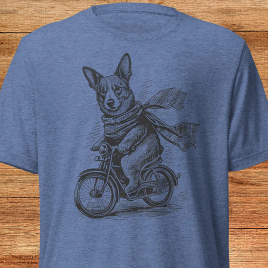 Scooter Corgi Short sleeve t-shirt