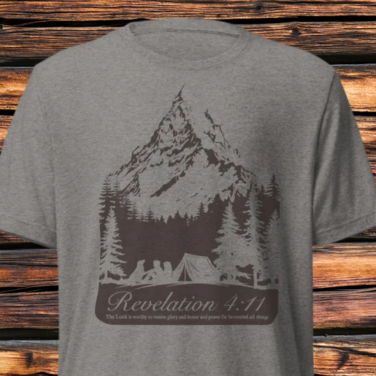 Revelation 4:11 Short sleeve t-shirt