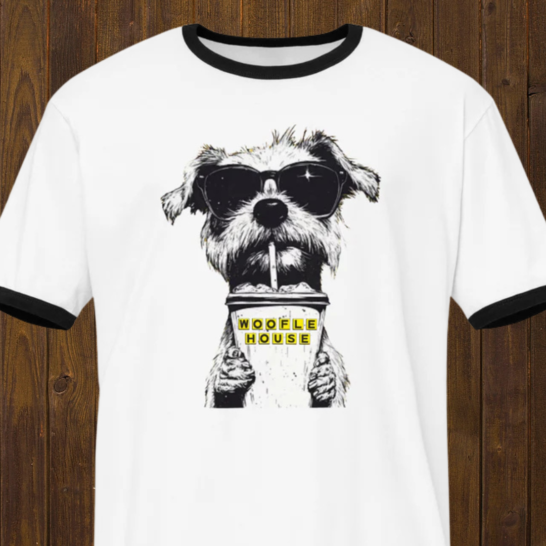Woofle House Hound Unisex ringer t-shirt
