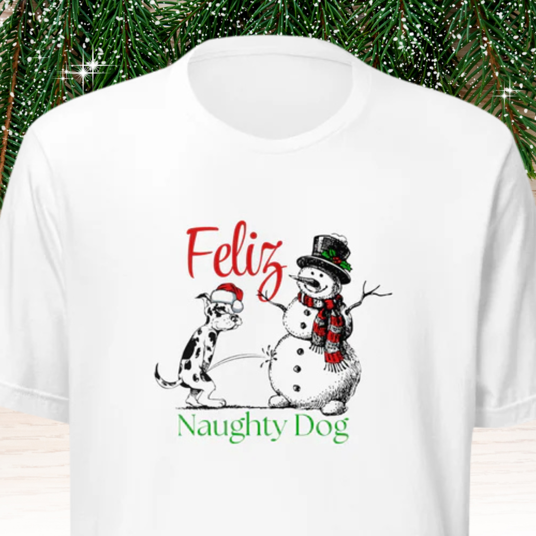 Feliz Naughty Dog Unisex t-shirt
