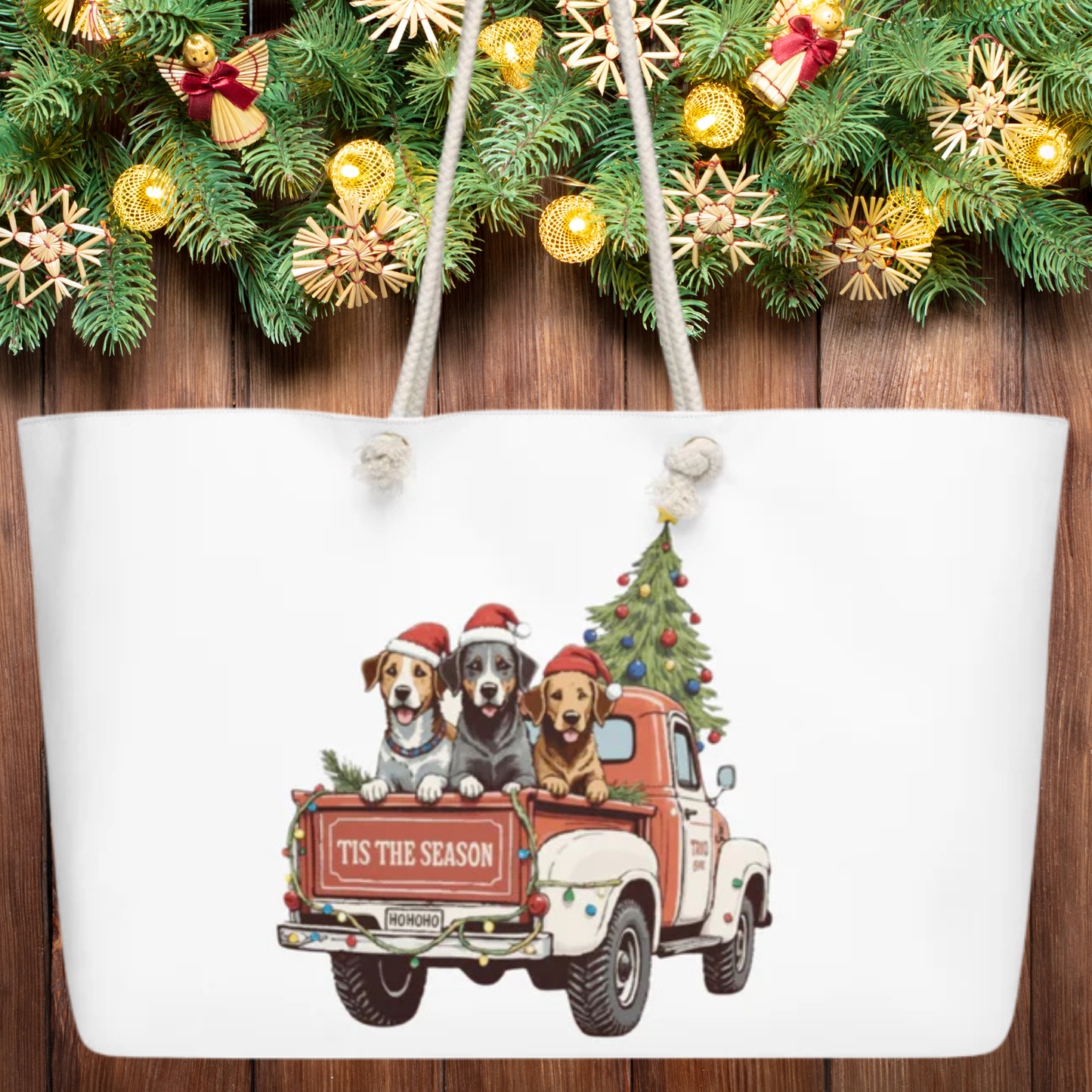 Tis The Season Oversized weekender bag