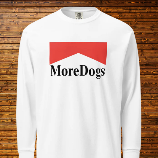 More Dogs Garment-dyed heavyweight long-sleeve shirt