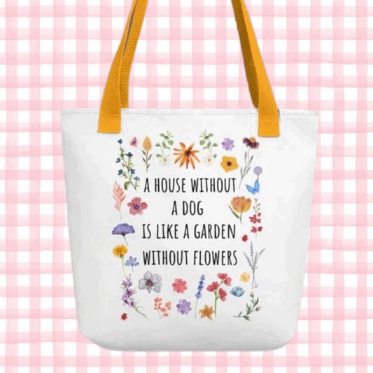 A house without a dog Tote bag
