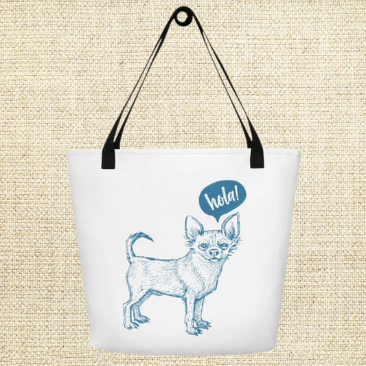 Hola All-Over Print Large Tote Bag