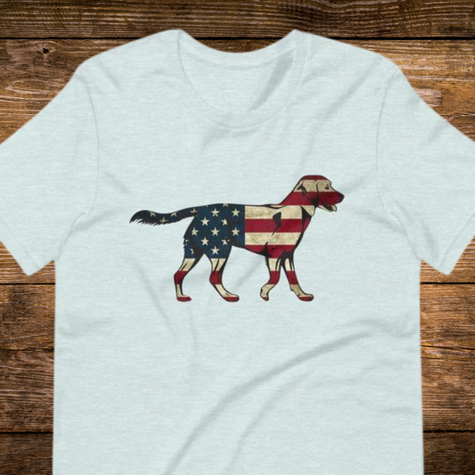 4th of July American Labrador Unisex t-shirt