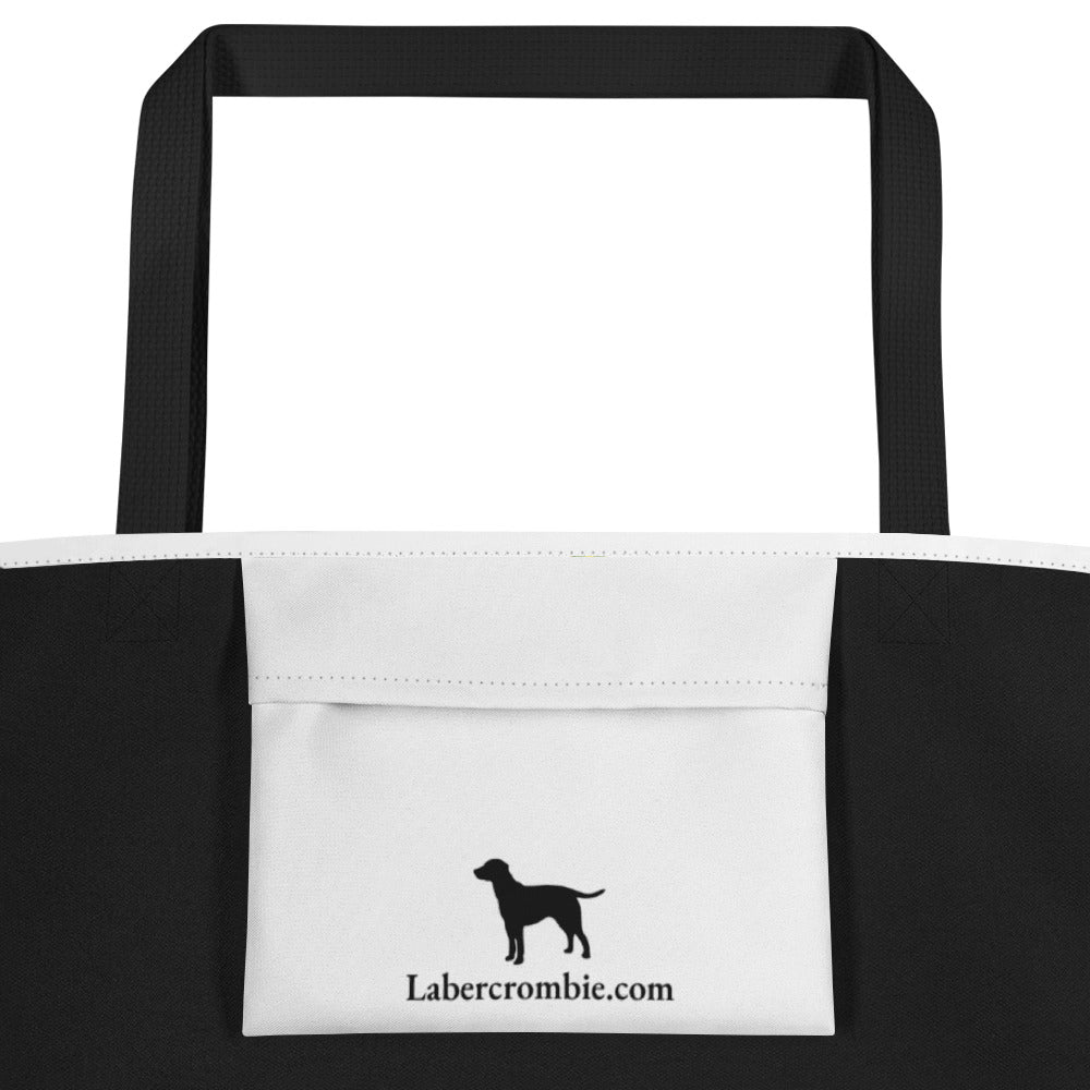 Potted Dogs All-Over Print Large Tote Bag