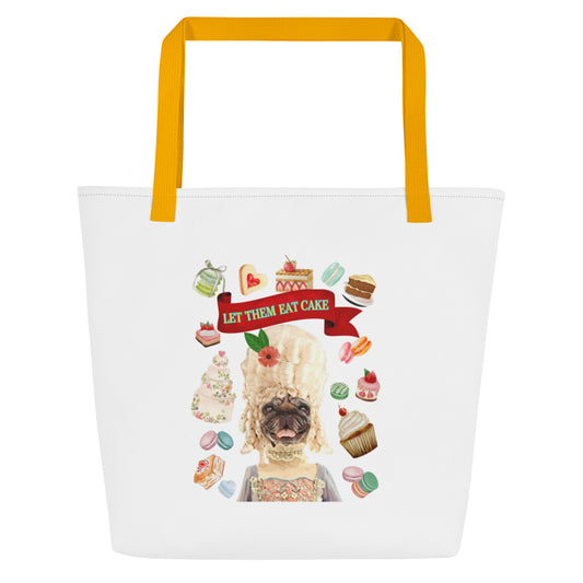 Let Them Eat Cake All-Over Print Large Tote Bag