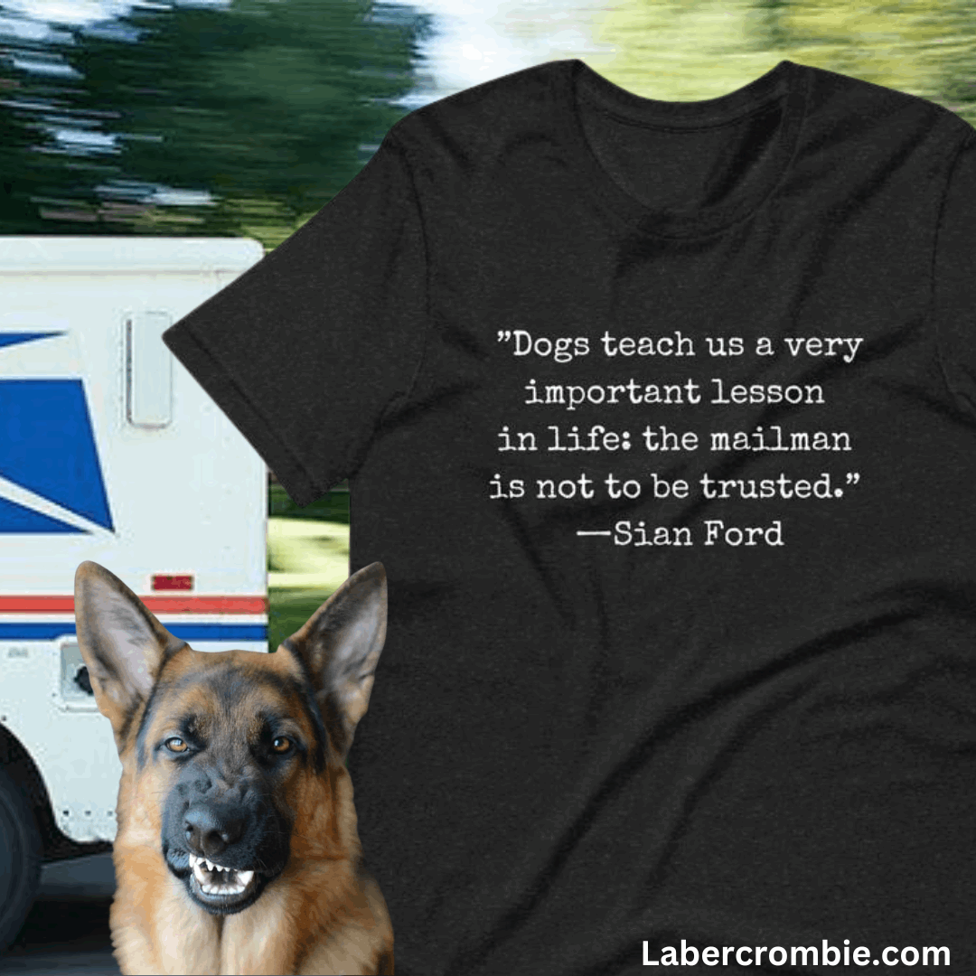 Don't Trust The Mailman Unisex t-shirt