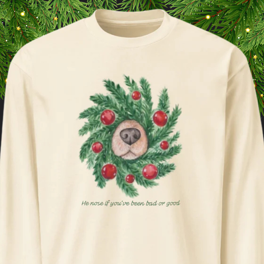 He Nose Premium heavyweight long sleeve shirt