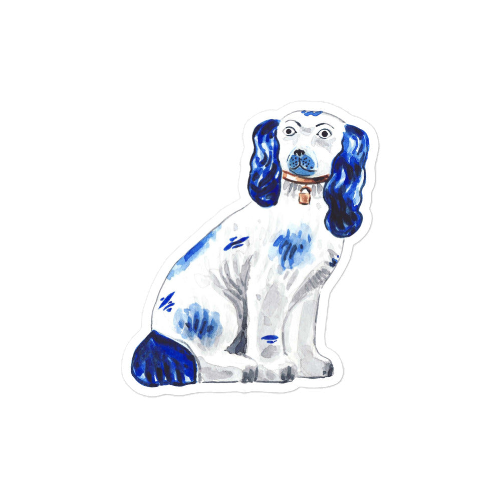 Blue Staffordshire Dog Stickers