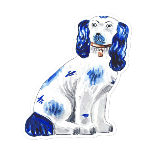 Blue Staffordshire Dog Stickers