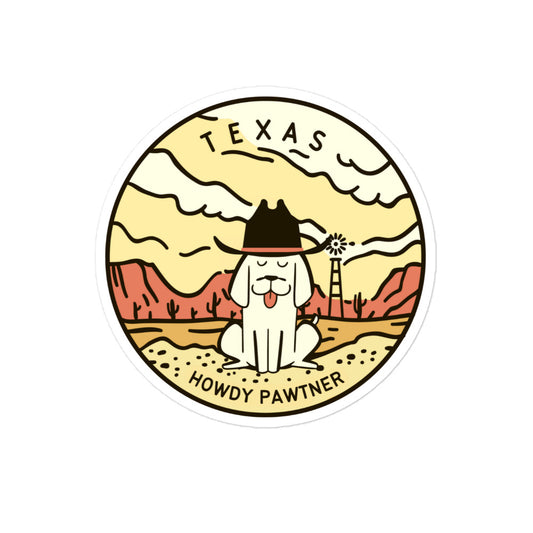 Texas Dog Bubble-free stickers
