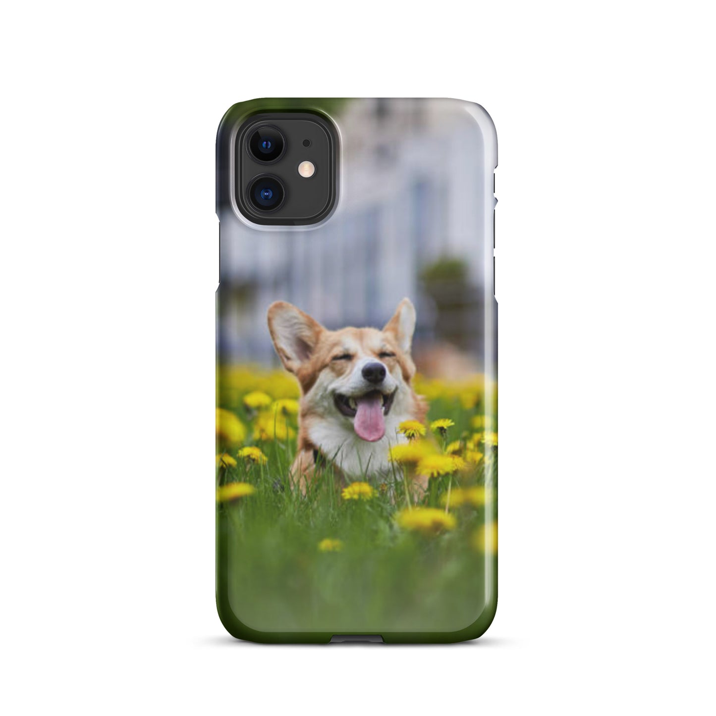 Happy Corgi Snap case for iPhone®