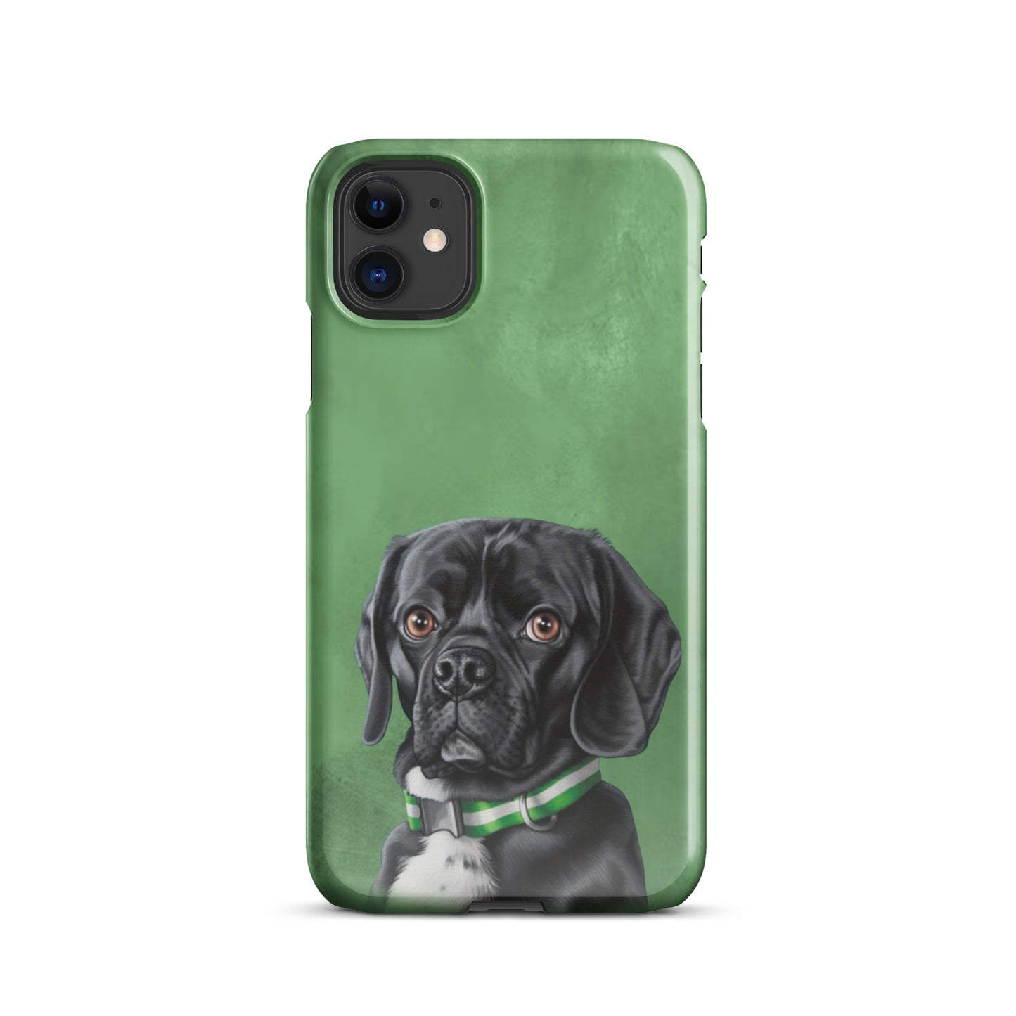 Black and White Dog Snap case for iPhone®