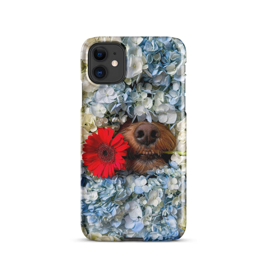 Hydrangea Hider Snap case for iPhone®