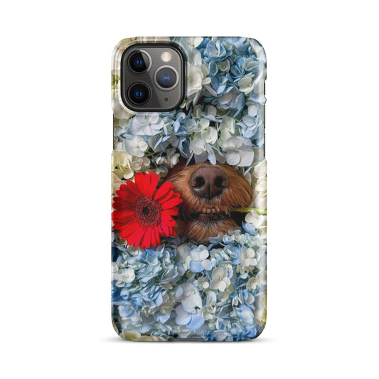 Hydrangea Hider Snap case for iPhone®