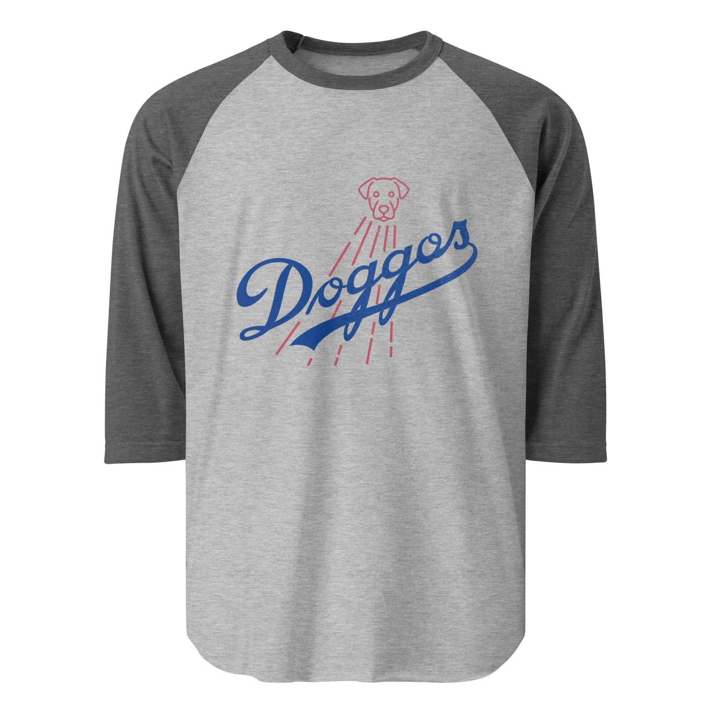 Doggos 3/4 sleeve raglan shirt