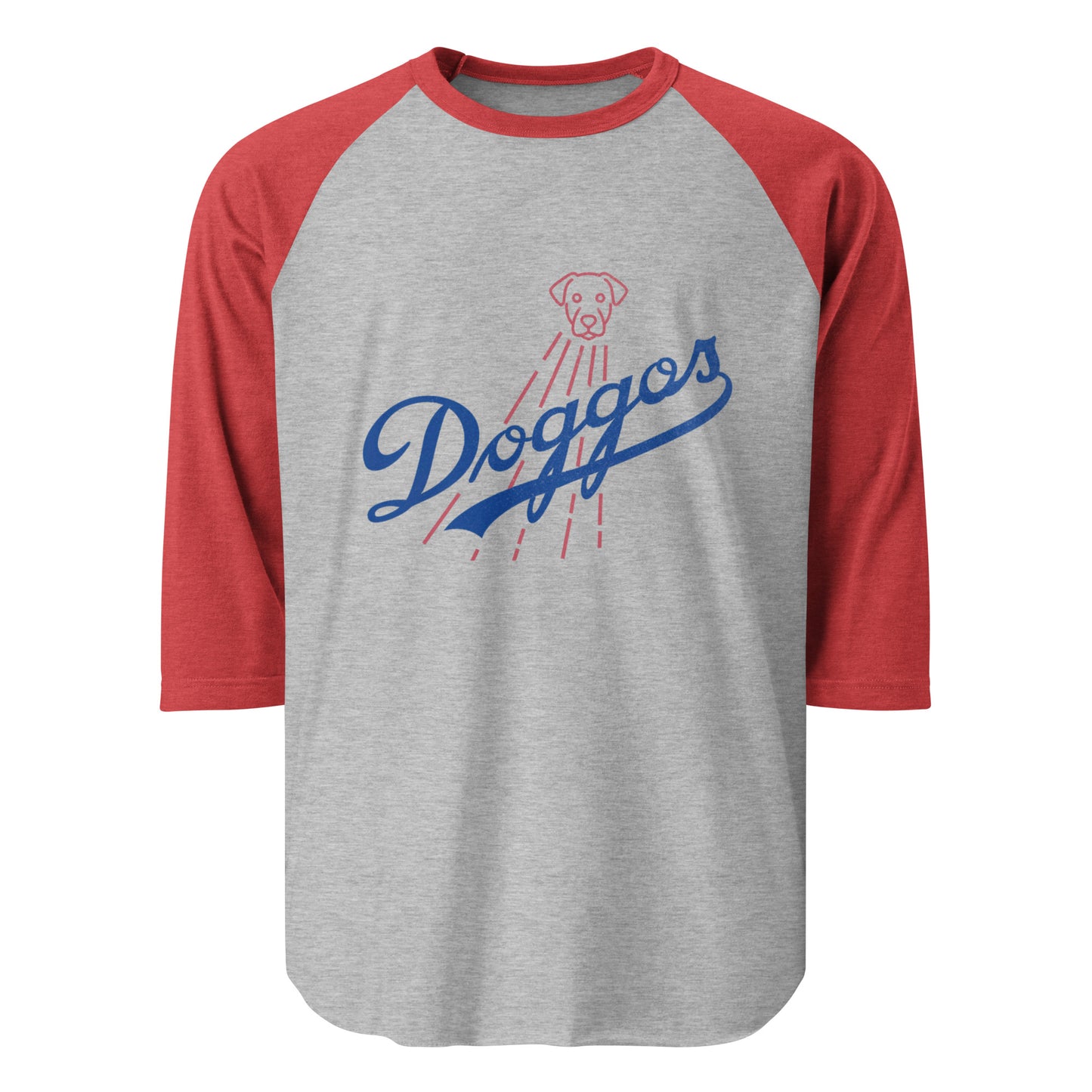 Doggos 3/4 sleeve raglan shirt