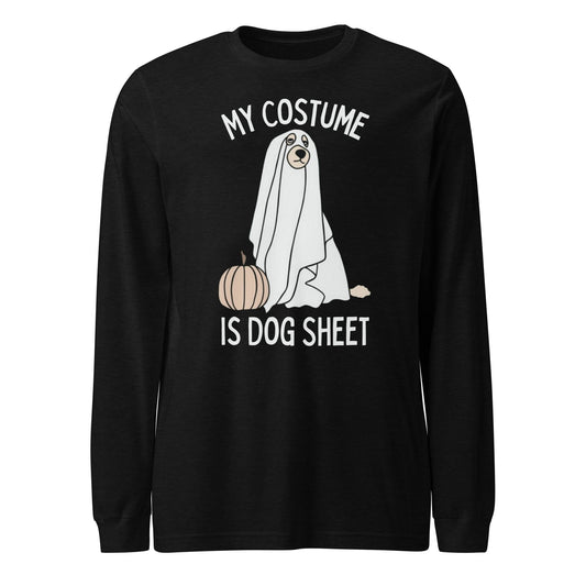 Dog Sheet Costume Unisex Long Sleeve Tee