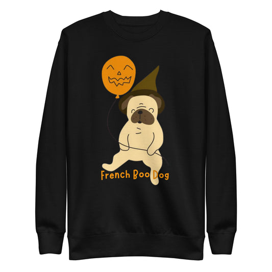 French Boo Dog Unisex Premium Sweatshirt