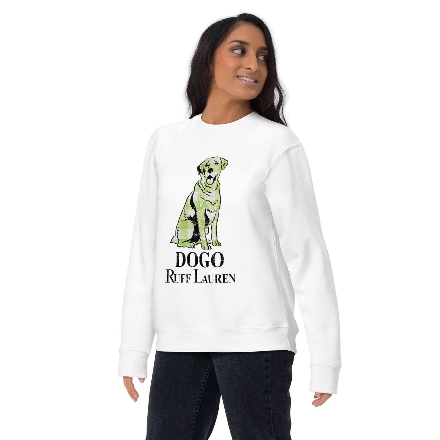 Plaid Dogo Unisex Premium Sweatshirt
