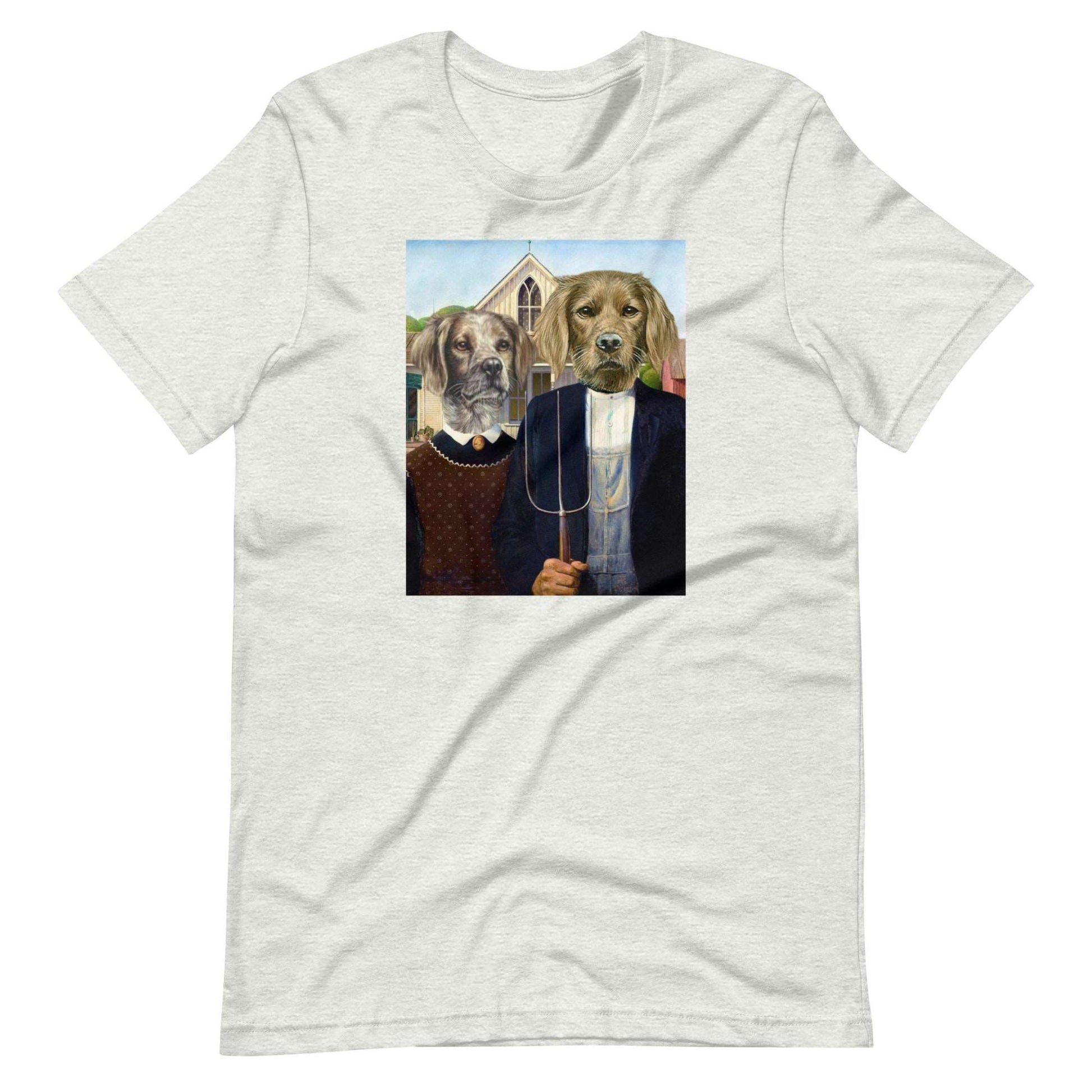 American Canine Gothic Unisex t-shirt