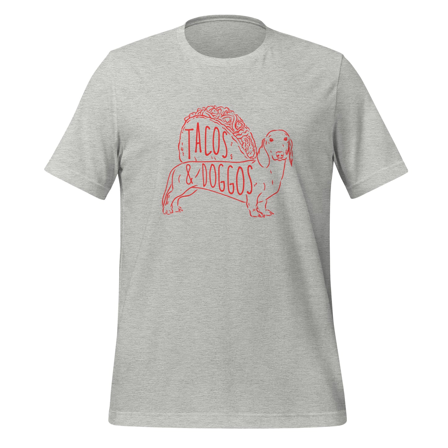 Tacos and Doggos Unisex t-shirt