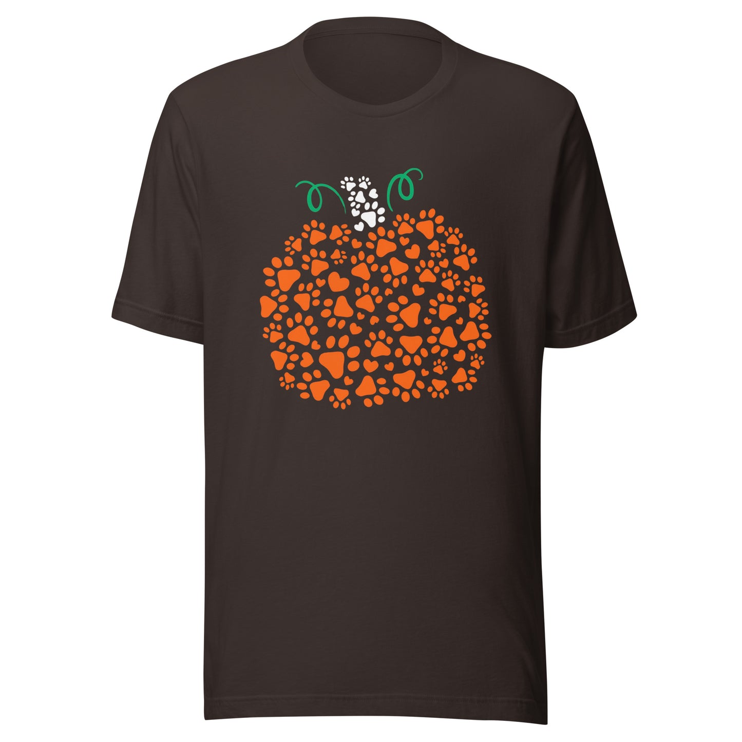 Dog Paw Pumpkin Unisex t-shirt