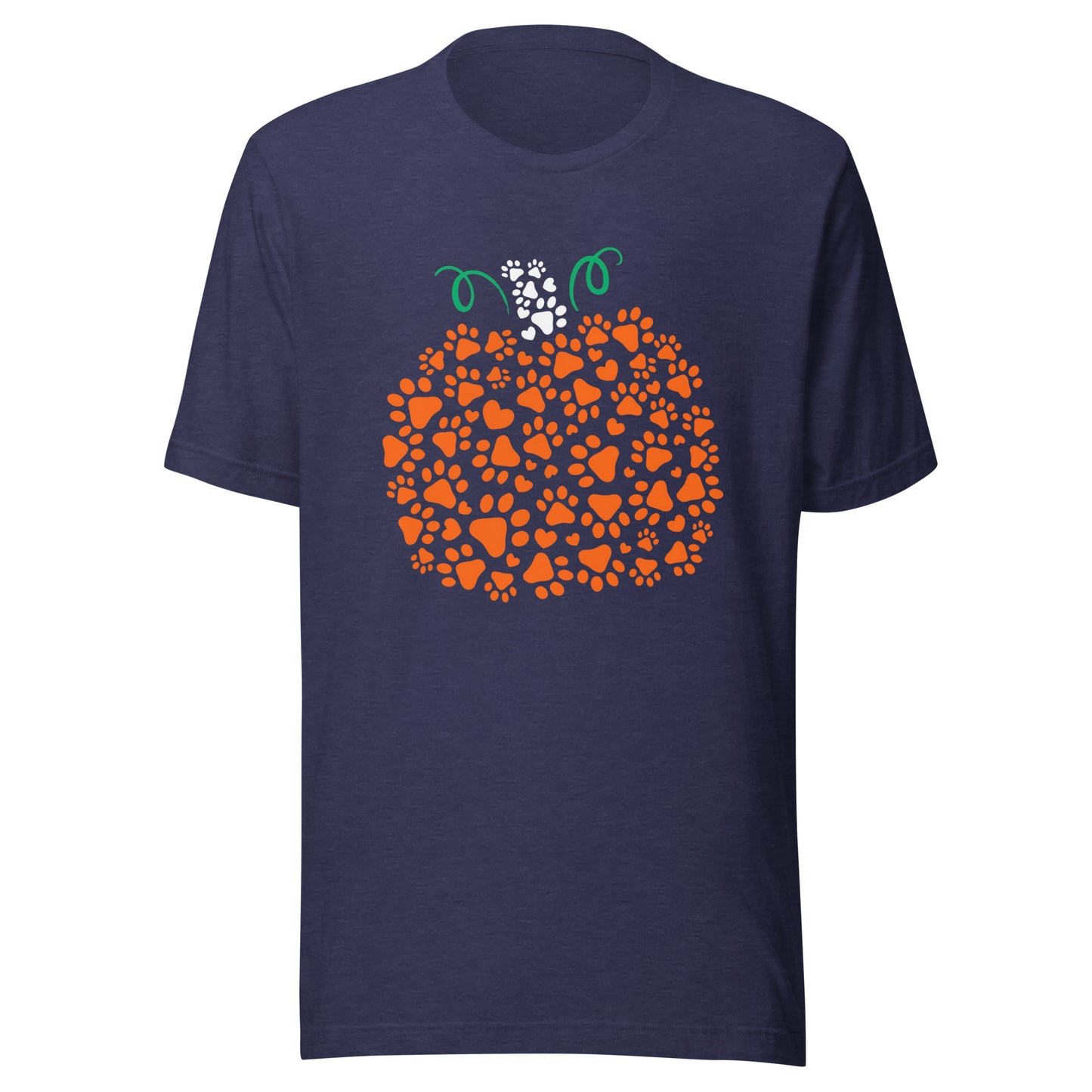 Dog Paw Pumpkin Unisex t-shirt