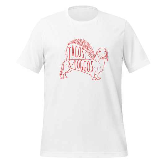 Tacos and Doggos Unisex t-shirt