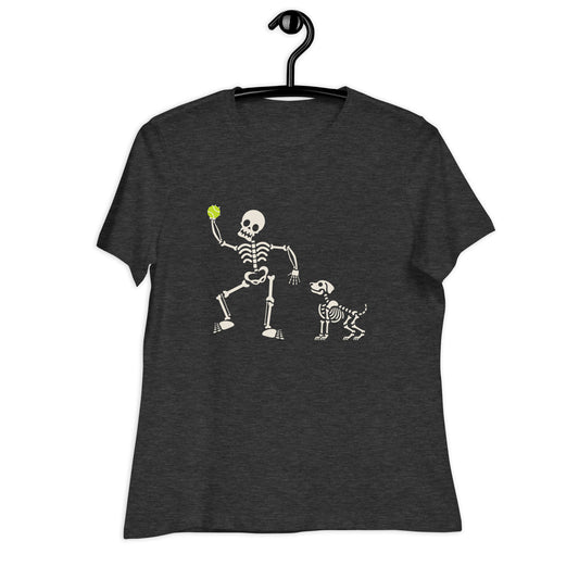 Skeleton Fetch Women's Relaxed T-Shirt