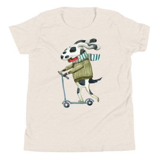 Scooter Dog Youth Short Sleeve T-Shirt