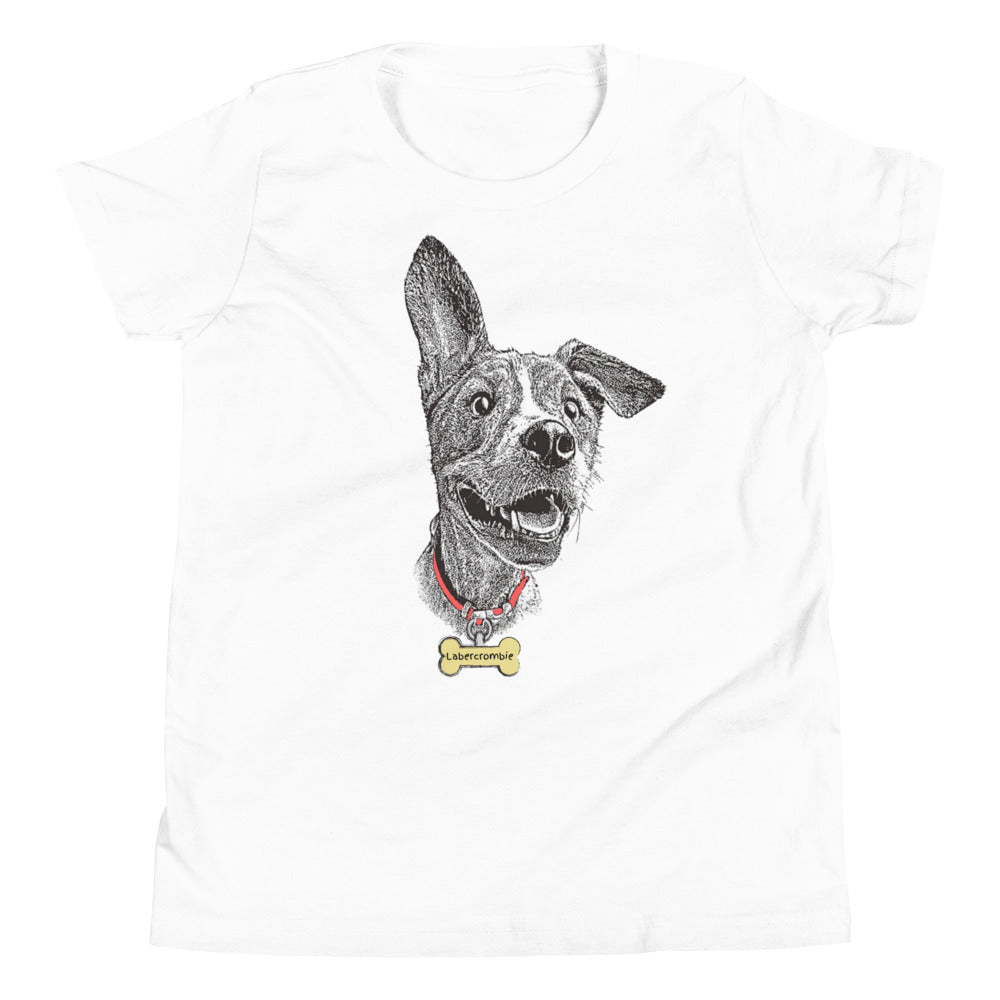 Cute Dog Youth Short Sleeve T-Shirt